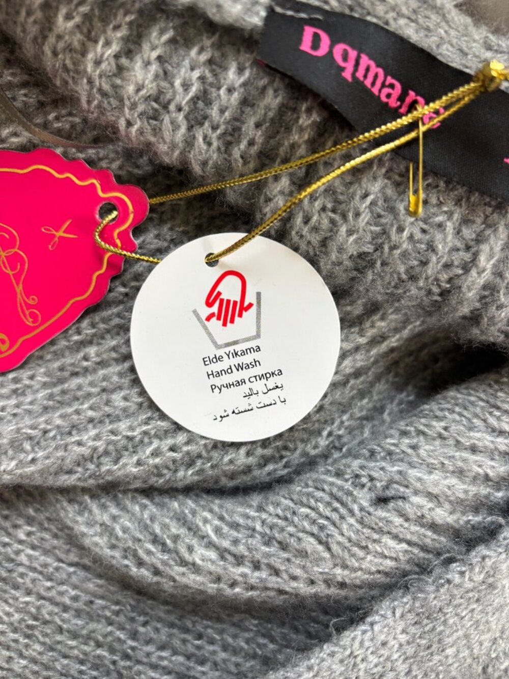 Dqmane Avant-Garde Knit Cardigan — Grey, size XS NWT - Picture 6 of 7